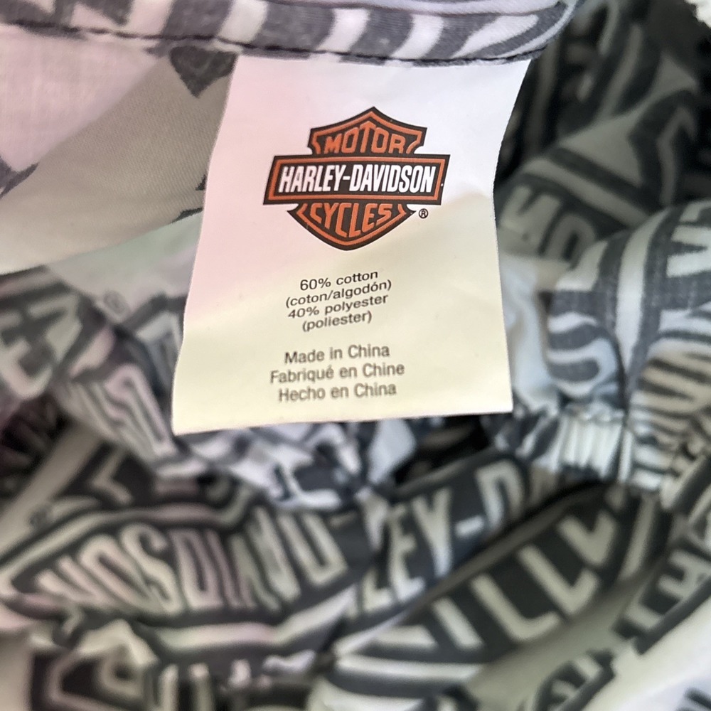 Harley Davidson Flame Rider Fireball Full Sheet Set Orange Black Vintage 78x92 - Picture 4 of 5